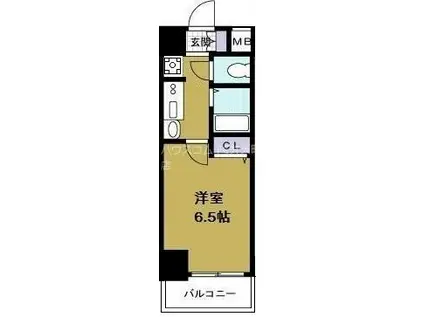 EC大阪ベイエリア(1K/11階)の間取り写真