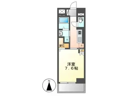 ホワイトメゾン新栄(1K/7階)の間取り写真