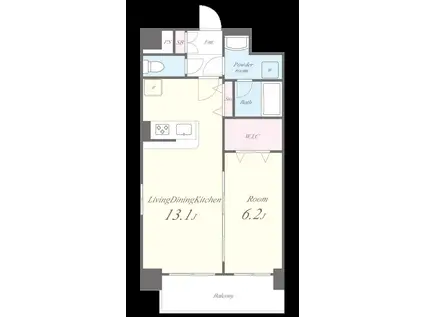 マ・メゾン浅草橋(1LDK/3階)の間取り写真