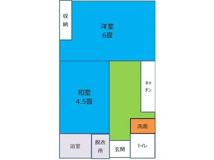 レジリエンス三里(2K/1階)の間取り写真