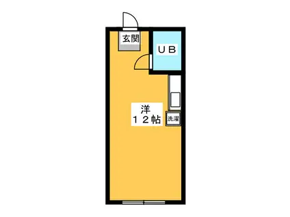 MAISON倉田山(ワンルーム/2階)の間取り写真