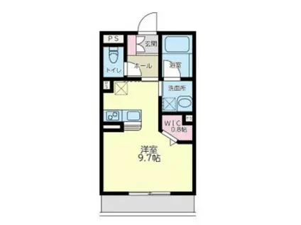 RILLY相模大野(ワンルーム/2階)の間取り写真