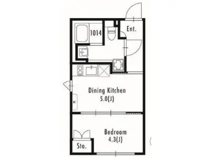 PRIMAL SHIN-KOENJI(1DK/3階)の間取り写真