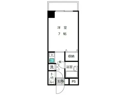 メゾンドフォーレ吉原町(1K/3階)の間取り写真