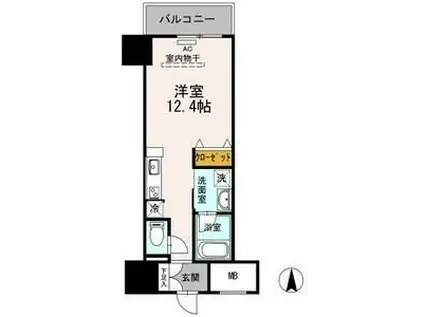 御幸レジデンス丸の内(ワンルーム/11階)の間取り写真