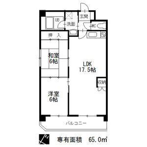 タキマツ第6マンション(2LDK/6階)の間取り写真