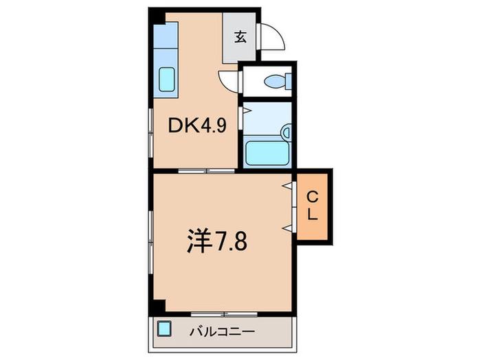 BALOH KONAN(1DK/4階)の間取り写真