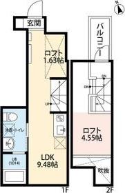 PURA VIDAナゴヤドーム前(1K/1階)の間取り写真
