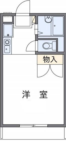 レオーネ竜之口(1K/2階)の間取り写真
