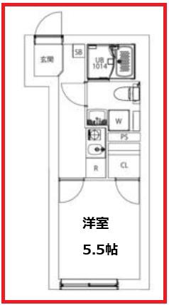マキシヴシティ文京小石川(1K/3階)の間取り写真