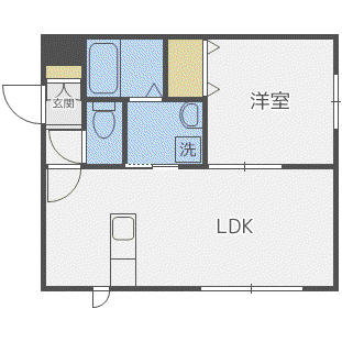 G DREAM(1LDK/2階)の間取り写真