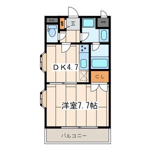 アルクツールス菊名(1DK/1階)の間取り写真