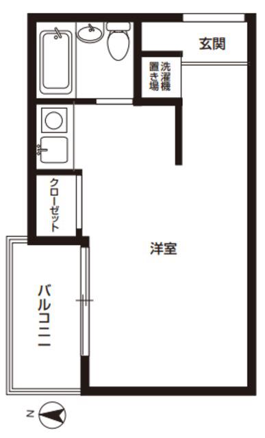 トップ立石第5(ワンルーム/2階)の間取り写真