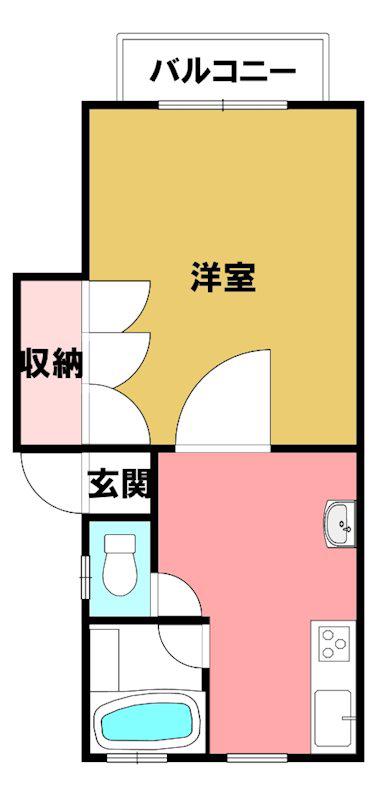 ヴィクトリアヒルズ(1DK/1階)の間取り写真