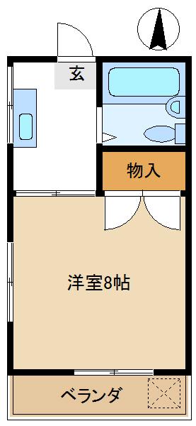 シオンドローリエ(1K/1階)の間取り写真