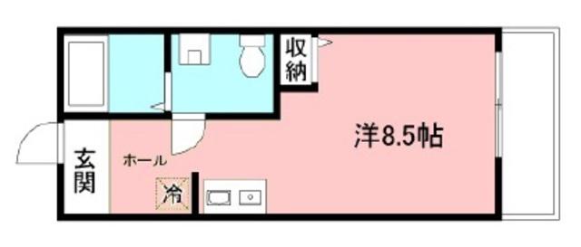 ART DE VIVRE(ワンルーム/3階)の間取り写真