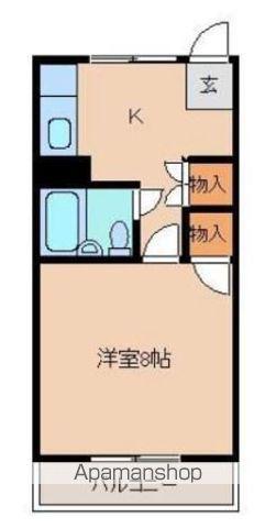 太田町マンション(1DK/1階)の間取り写真