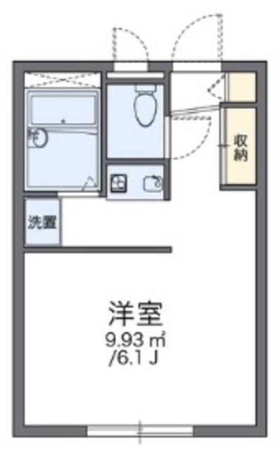 レオパレスフロイデ(1K/2階)の間取り写真