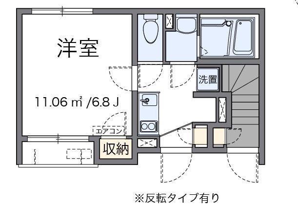 SAKAYA(1K/1階)の間取り写真