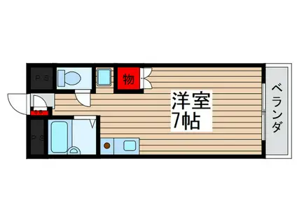 MST習志野(ワンルーム/3階)の間取り写真