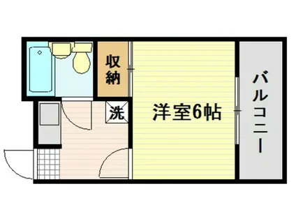 梶本ビル(1K/3階)の間取り写真