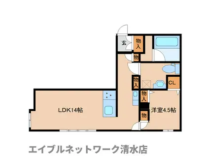 GRD BLD(1LDK/2階)の間取り写真