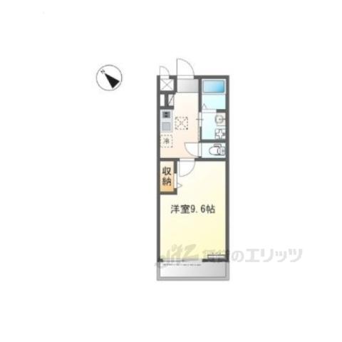 ASAHI TARNAL(1K/1階)の間取り写真