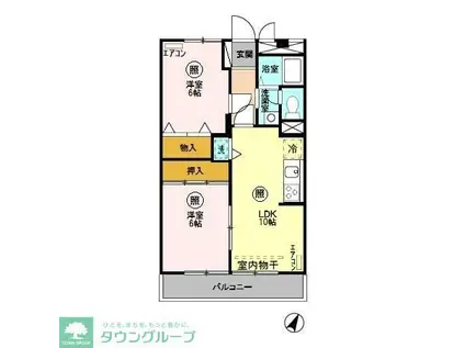 グローリアスハイツ(2LDK/3階)の間取り写真