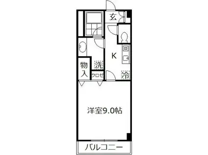 GRANDE MAISON HOSOYAMA(1K/1階)の間取り写真