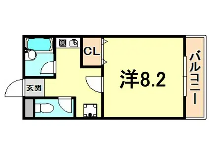 シェーンハイム(1K/2階)の間取り写真