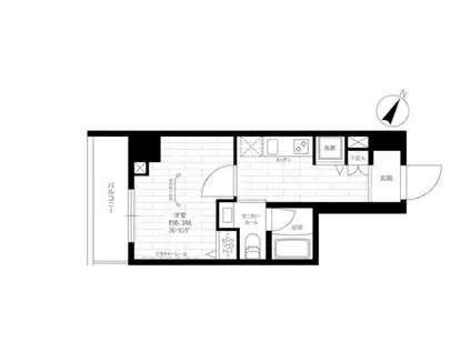 ステージファースト東日本橋(1K/10階)の間取り写真