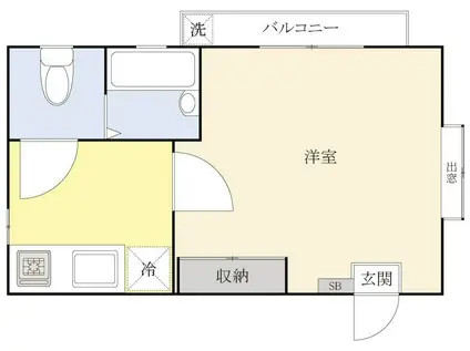 メゾンド東長崎(1K/1階)の間取り写真