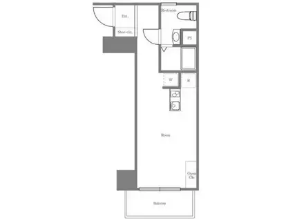 マルブン西新宿(ワンルーム/3階)の間取り写真