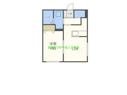 レグルス14(1LDK/4階)の間取り写真