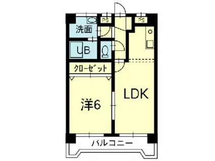 シュロスM(1LDK/2階)の間取り写真
