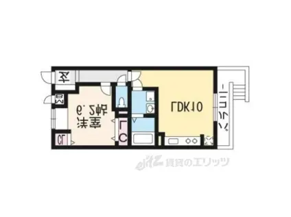 浄雲壱番館(1LDK/1階)の間取り写真