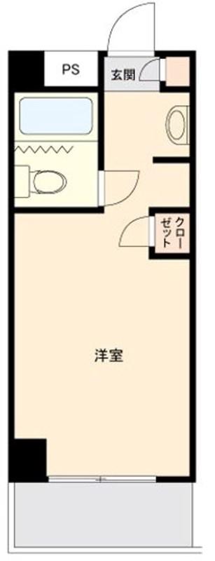トップ衣笠第5(1K/5階)の間取り写真