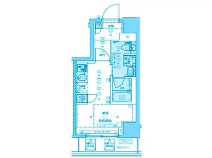 MAXIV横浜鶴見DUE(ワンルーム/7階)の間取り写真