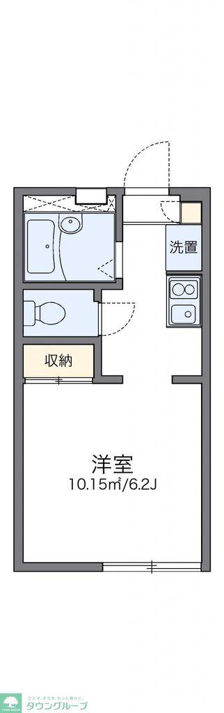 レオパレスサーンハウス(1K/2階)の間取り写真