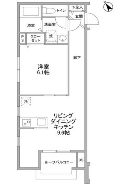 LA VOIE LACTE`E(1LDK/3階)の間取り写真