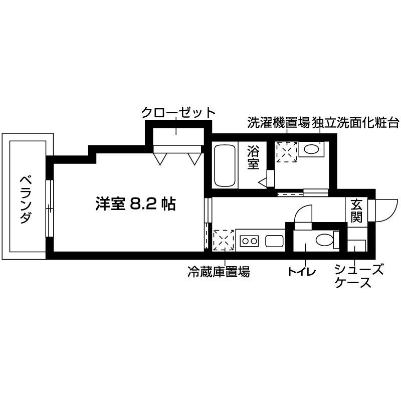 エルメディオ千種(1K/3階)の間取り写真