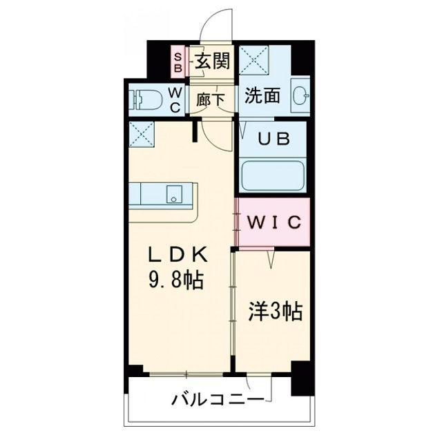 ミラージュパレス大阪ドームPROSPER(1LDK/3階)の間取り写真