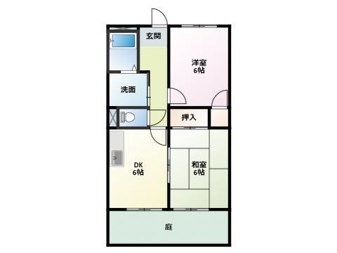 SURPLUS和合I(2DK/1階)の間取り写真