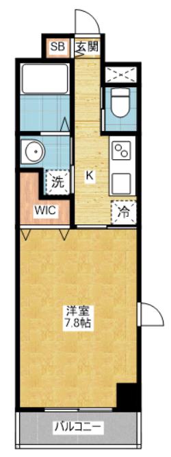メゾン ミール(1K/3階)の間取り写真