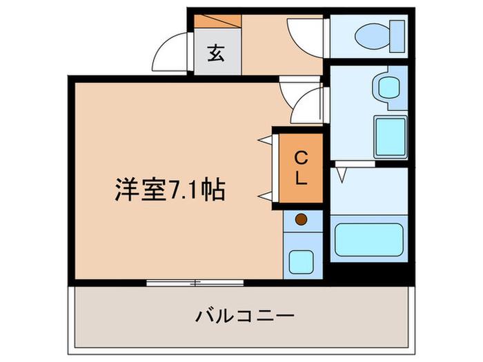 ハーバーサウス(ワンルーム/5階)の間取り写真