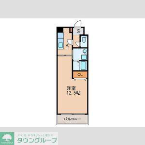リオン高見(1K/3階)の間取り写真