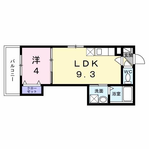 GOODLIFE 小阪本町(1LDK/2階)の間取り写真