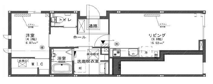 EDITION本蓮沼(1LDK/1階)の間取り写真