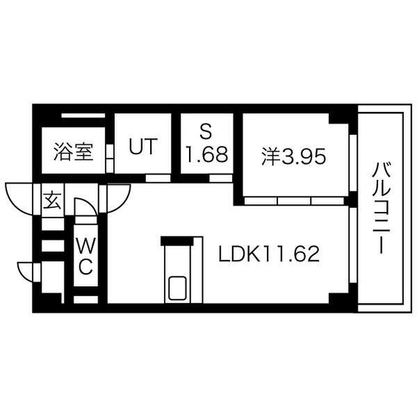 あさひグランレジデンシア高崎 I(1SLDK/3階)の間取り写真