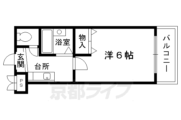パルコーポ大宮(1K/3階)の間取り写真